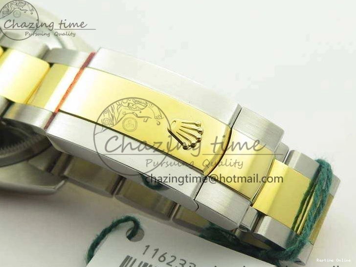 0404 Reliable Datejust 116234 36mm DJF 1:1 Best Edition Black Com Diam Dial On SS YG Oyster Bracelet SA3135 V 3487